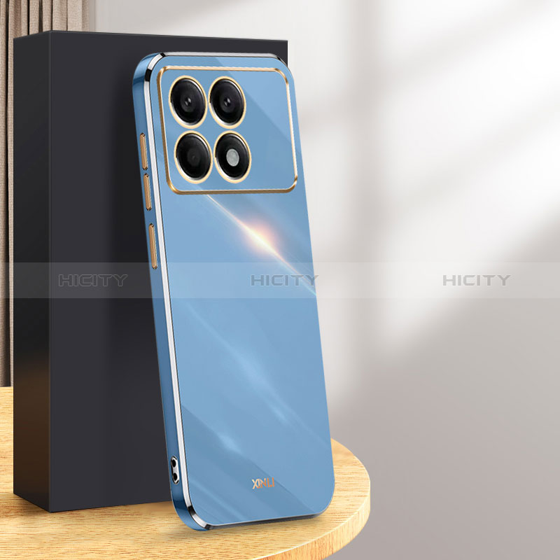 Custodia Silicone Ultra Sottile Morbida Cover XL1 per Xiaomi Redmi K70E 5G Blu