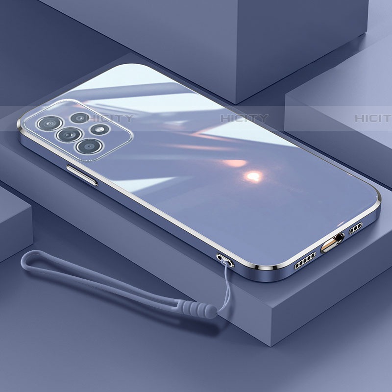 Custodia Silicone Ultra Sottile Morbida Cover XL2 per Samsung Galaxy A33 5G Grigio Lavanda