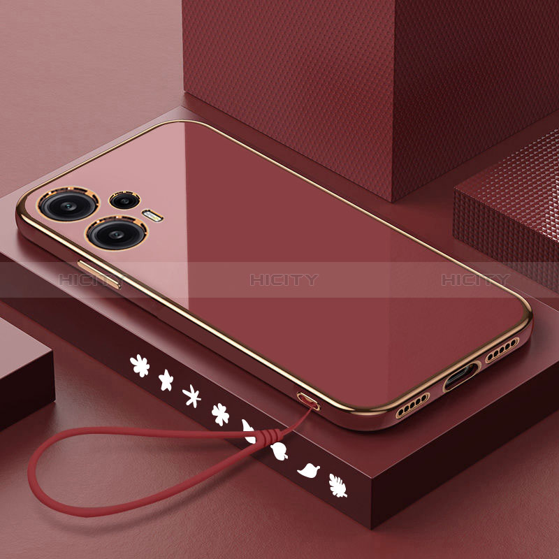 Custodia Silicone Ultra Sottile Morbida Cover XL3 per Xiaomi Poco F5 5G Rosso