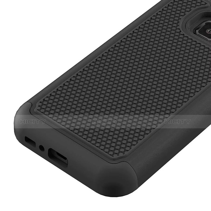 Custodia Silicone Ultra Sottile Morbida Fronte e Retro 360 Gradi per Samsung Galaxy S7 Active G891A Nero