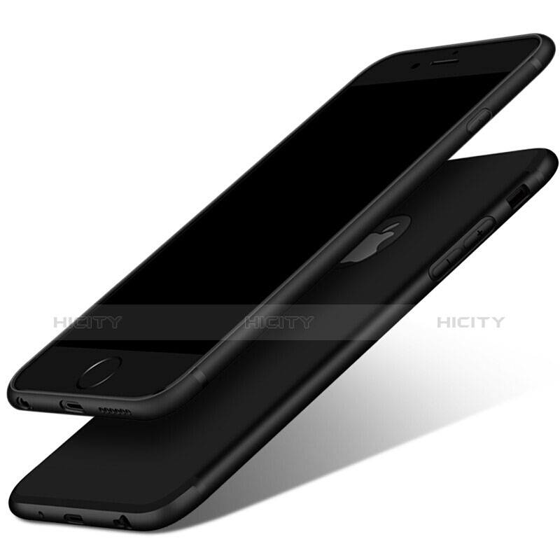 Custodia Silicone Ultra Sottile Morbida G02 per Apple iPhone 6S Plus Nero