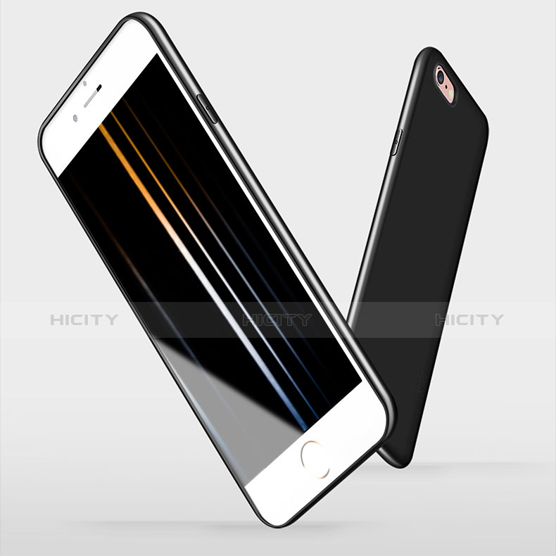 Custodia Silicone Ultra Sottile Morbida H06 per Apple iPhone 6 Plus Nero