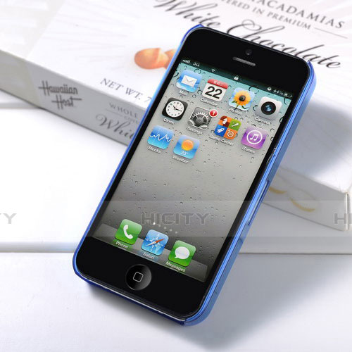 Custodia Silicone Ultra Sottile Morbida Opaca per Apple iPhone 4S Blu