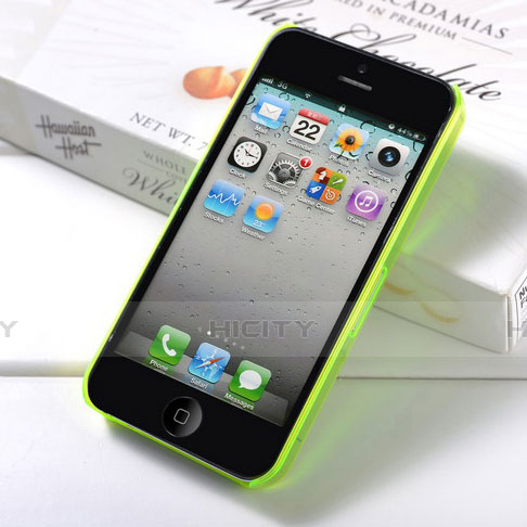 Custodia Silicone Ultra Sottile Morbida Opaca per Apple iPhone 4S Verde