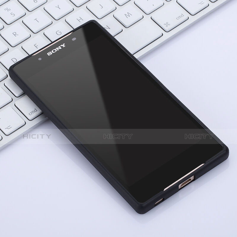 Custodia Silicone Ultra Sottile Morbida Opaca per Sony Xperia Z5 Nero