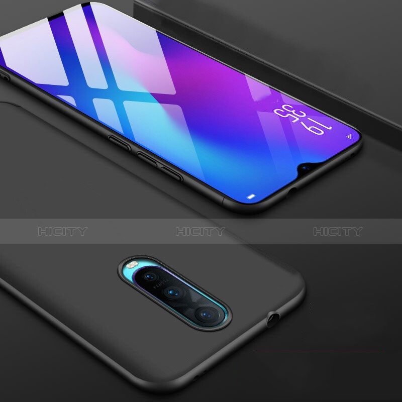 Custodia Silicone Ultra Sottile Morbida P01 per Oppo R17 Pro Nero