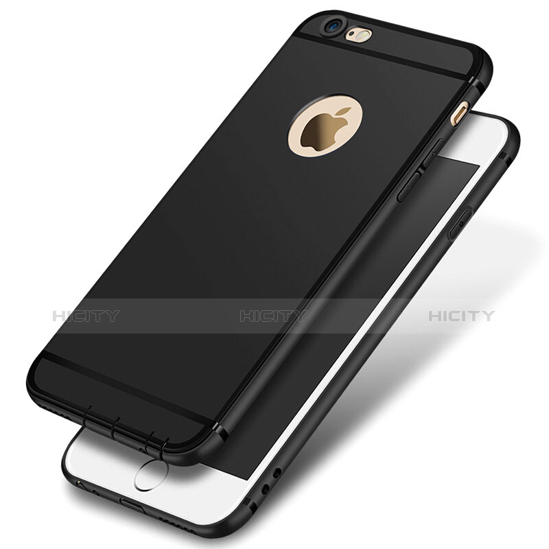 Custodia Silicone Ultra Sottile Morbida per Apple iPhone 6S Nero