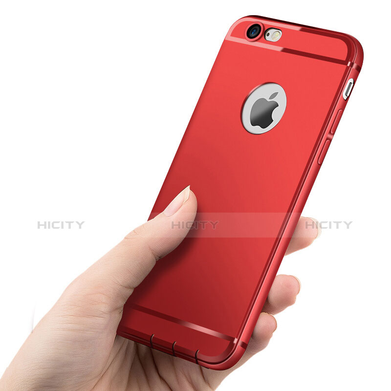 Custodia Silicone Ultra Sottile Morbida per Apple iPhone 6S Rosso