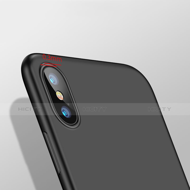 Custodia Silicone Ultra Sottile Morbida per Apple iPhone Xs Max Nero