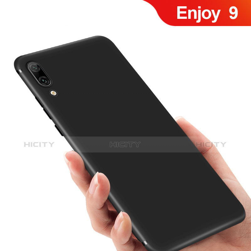 Custodia Silicone Ultra Sottile Morbida per Huawei Enjoy 9 Nero