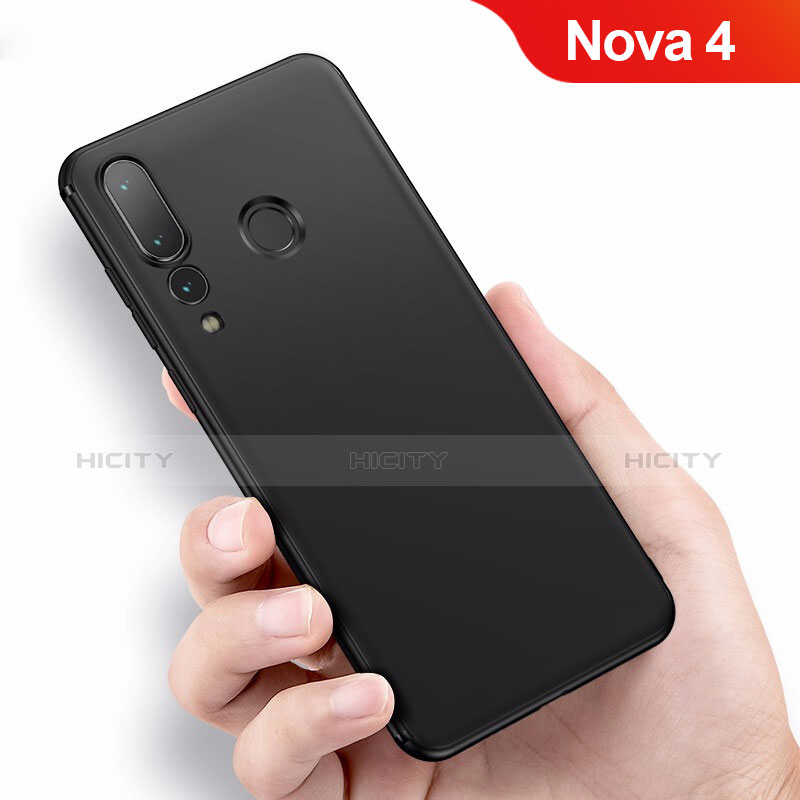 Custodia Silicone Ultra Sottile Morbida per Huawei Nova 4 Nero