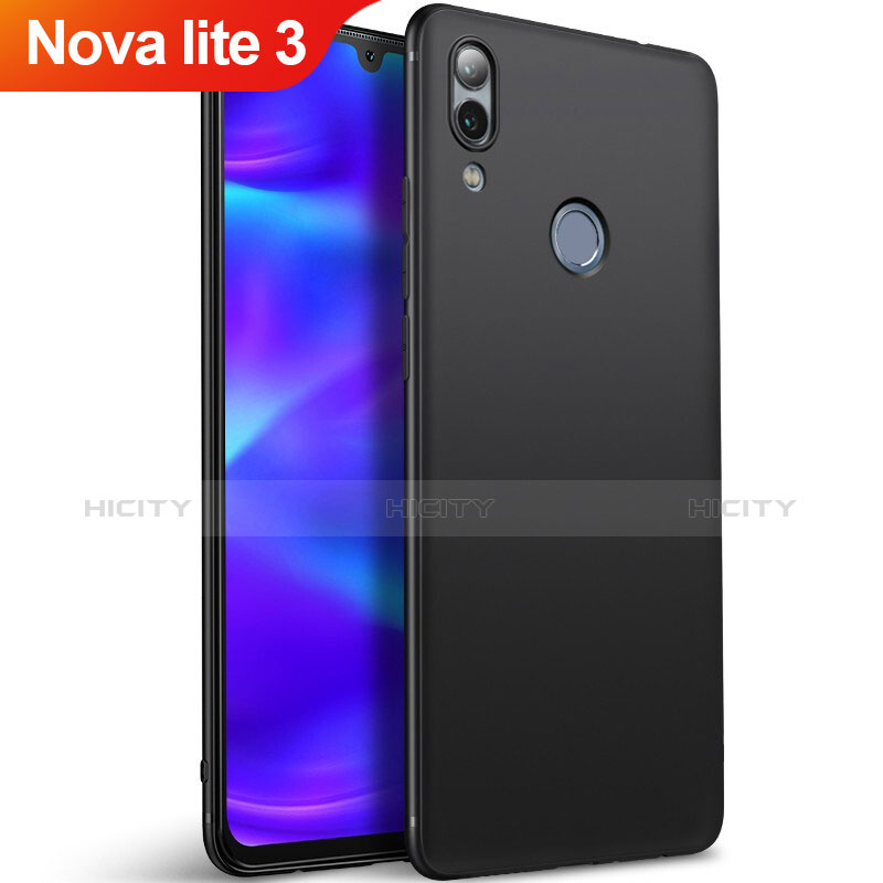 Custodia Silicone Ultra Sottile Morbida per Huawei Nova Lite 3 Nero