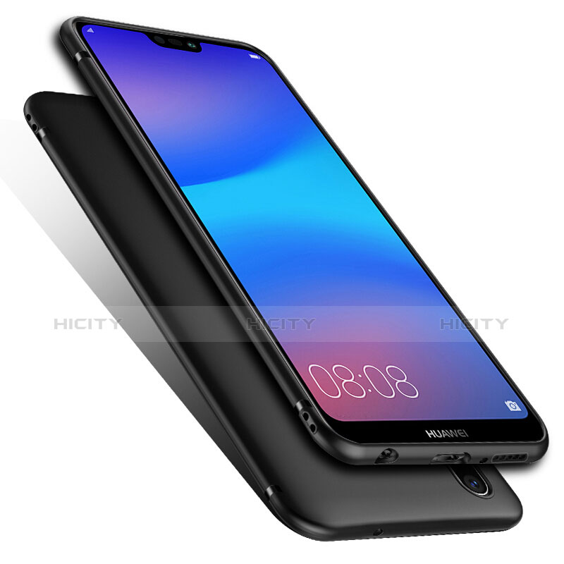 Custodia Silicone Ultra Sottile Morbida per Huawei P Smart+ Plus Nero