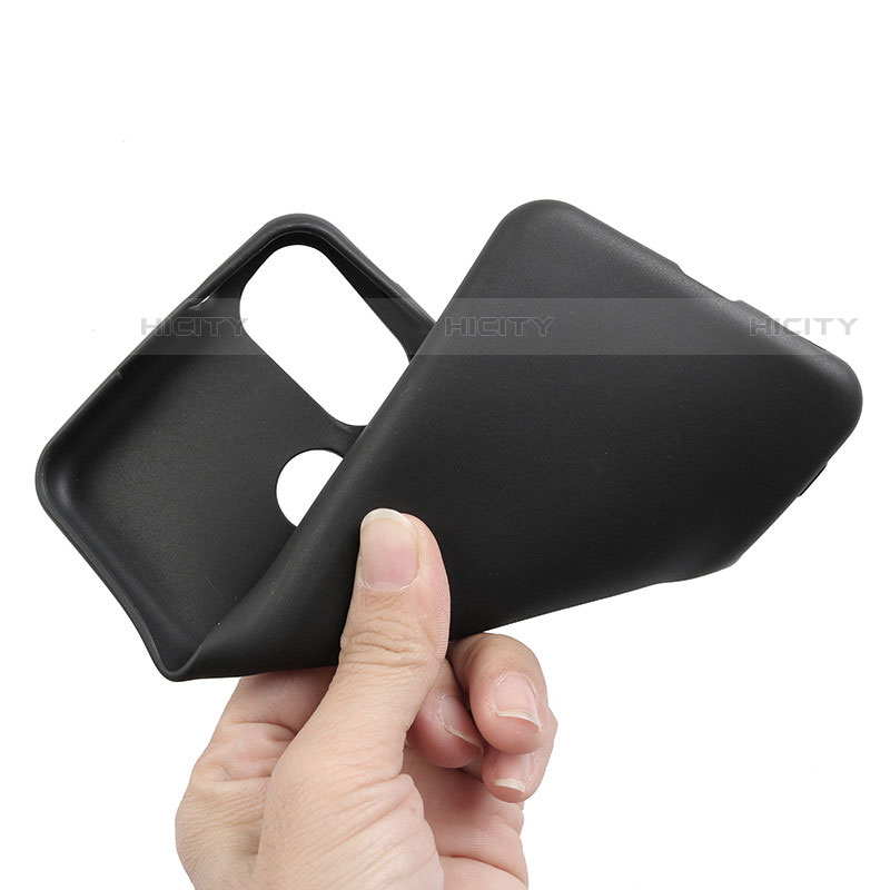 Custodia Silicone Ultra Sottile Morbida per Motorola Moto E32 Nero