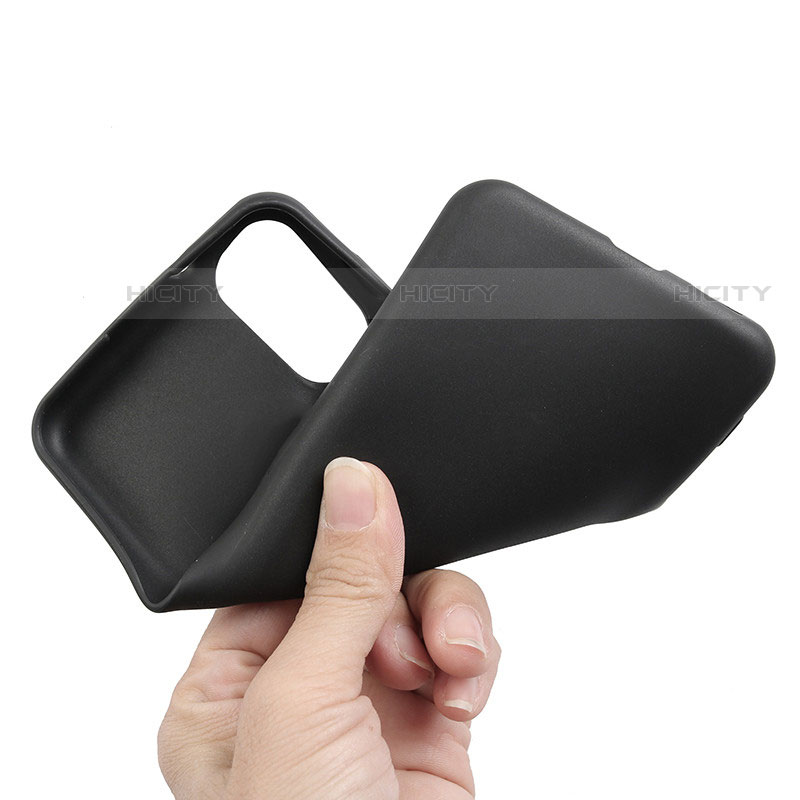 Custodia Silicone Ultra Sottile Morbida per Motorola Moto G52j 5G Nero