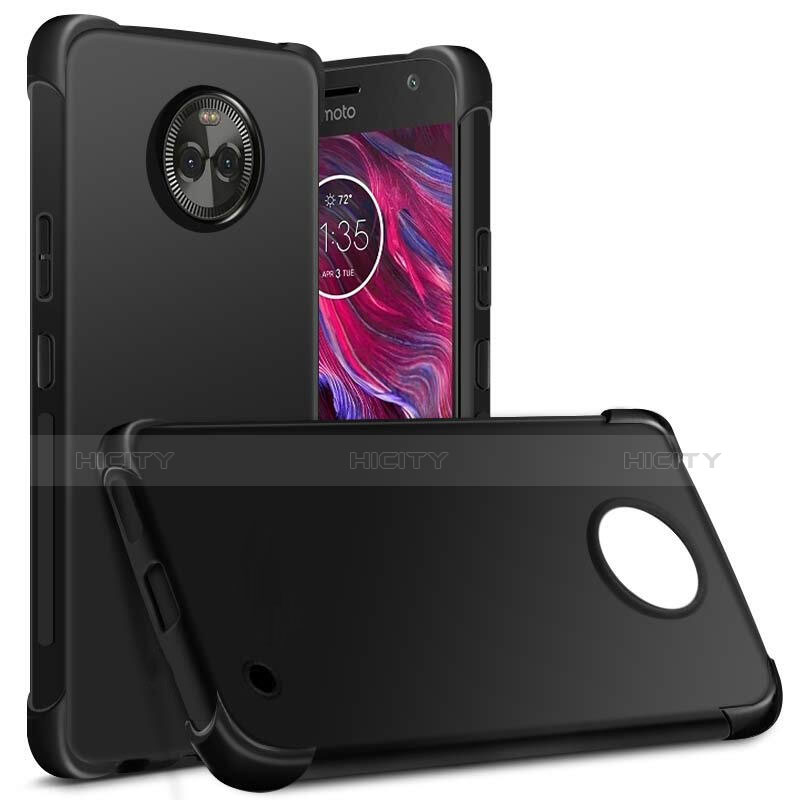 Custodia Silicone Ultra Sottile Morbida per Motorola Moto X4 Nero