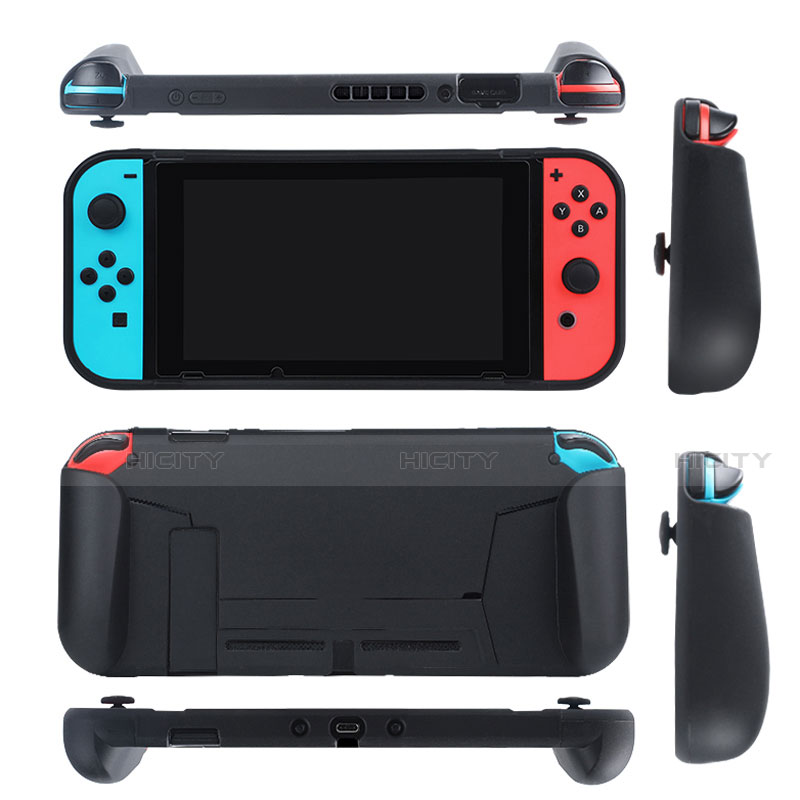 Custodia Silicone Ultra Sottile Morbida per Nintendo Switch Nero