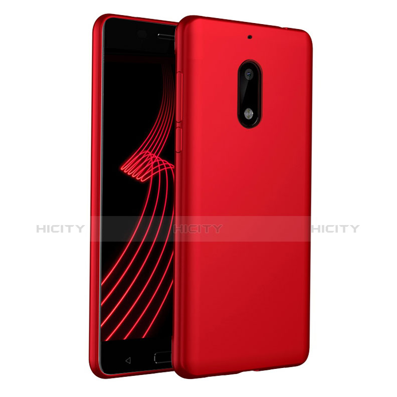 Custodia Silicone Ultra Sottile Morbida per Nokia 6 Rosso