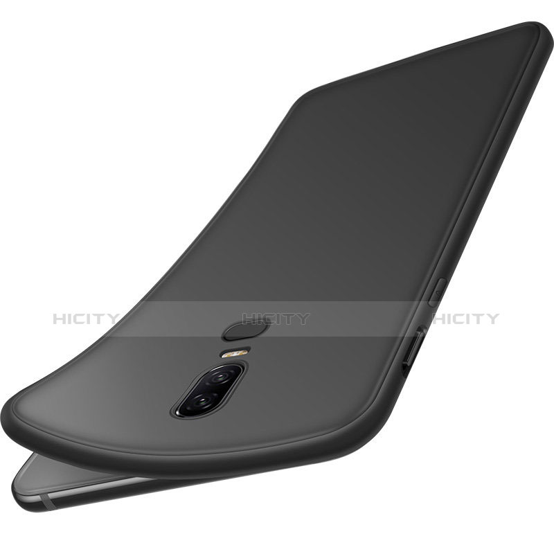 Custodia Silicone Ultra Sottile Morbida per OnePlus 6 Nero
