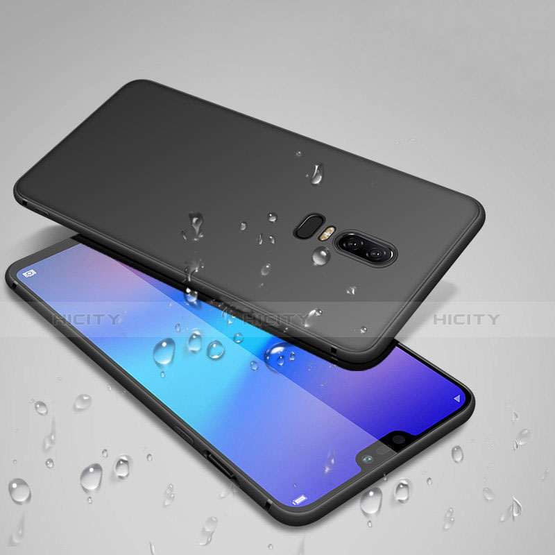 Custodia Silicone Ultra Sottile Morbida per OnePlus 6 Nero