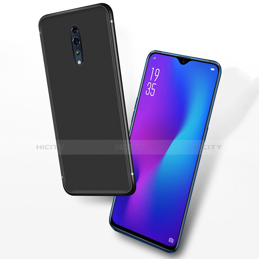 Custodia Silicone Ultra Sottile Morbida per Oppo Reno Z Nero