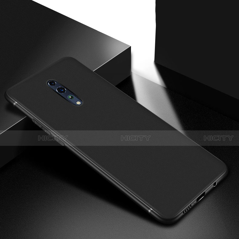 Custodia Silicone Ultra Sottile Morbida per Oppo Reno Z Nero