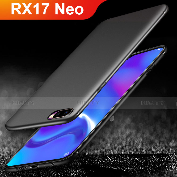 Custodia Silicone Ultra Sottile Morbida per Oppo RX17 Neo Nero