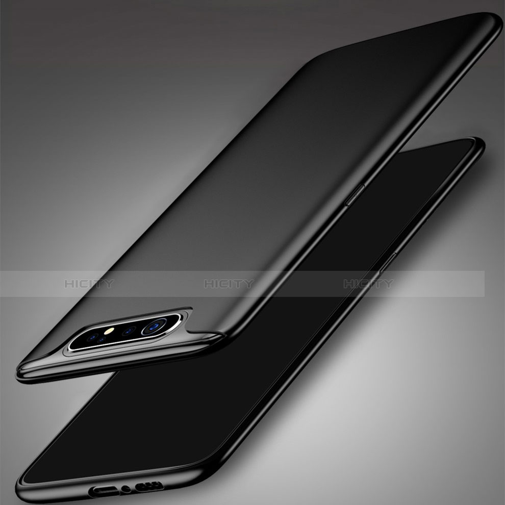 Custodia Silicone Ultra Sottile Morbida per Samsung Galaxy A80 Nero