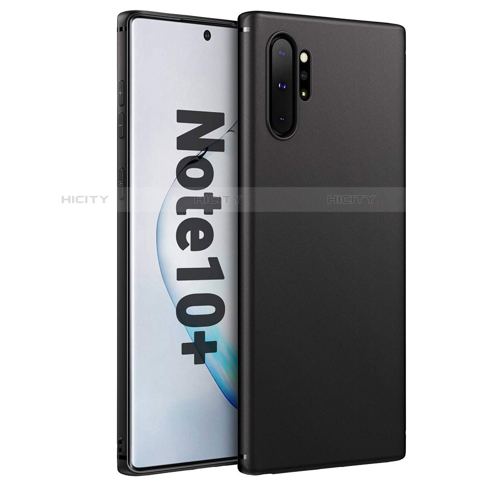 Custodia Silicone Ultra Sottile Morbida per Samsung Galaxy Note 10 Plus 5G Nero