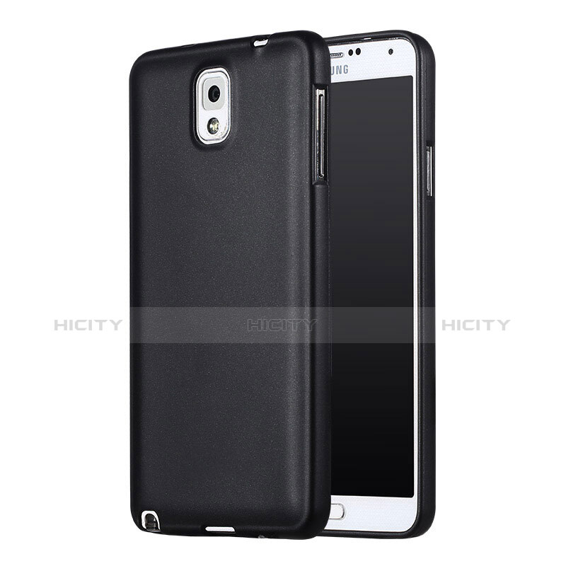 Custodia Silicone Ultra Sottile Morbida per Samsung Galaxy Note 3 N9000 Nero