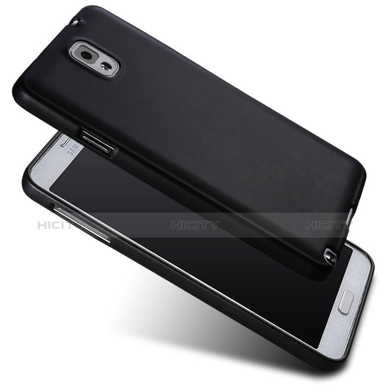 Custodia Silicone Ultra Sottile Morbida per Samsung Galaxy Note 3 N9000 Nero