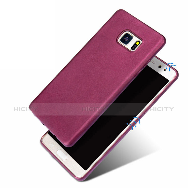 Custodia Silicone Ultra Sottile Morbida per Samsung Galaxy Note 7 Viola