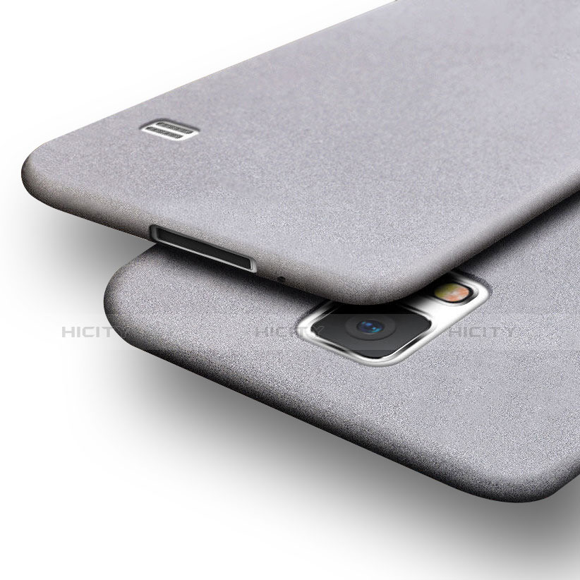 Custodia Silicone Ultra Sottile Morbida per Samsung Galaxy S5 Duos Plus Grigio