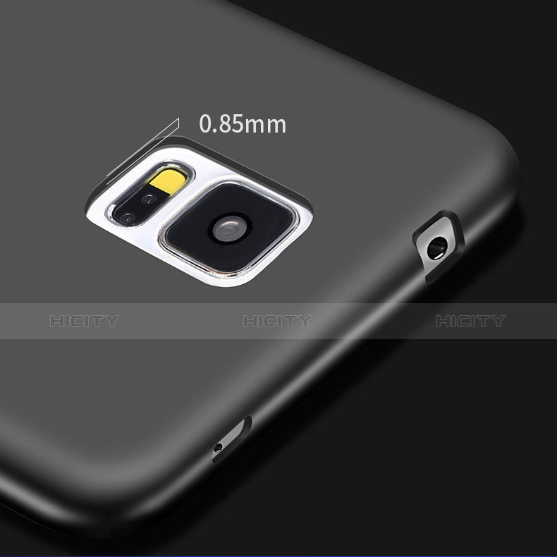 Custodia Silicone Ultra Sottile Morbida per Samsung Galaxy S5 G900F G903F Nero