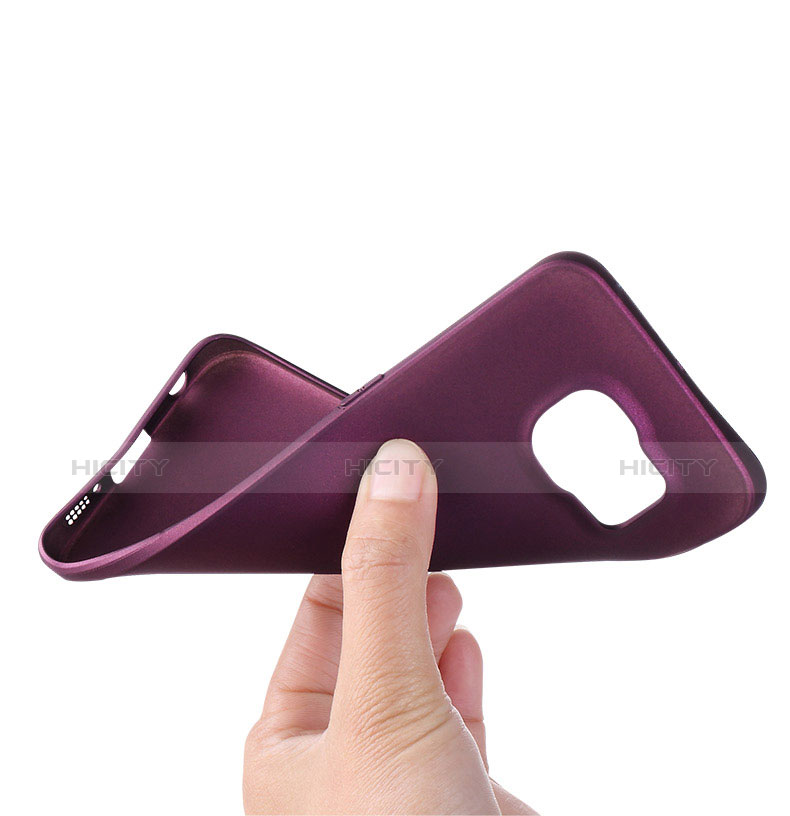 Custodia Silicone Ultra Sottile Morbida per Samsung Galaxy S6 Edge SM-G925 Viola