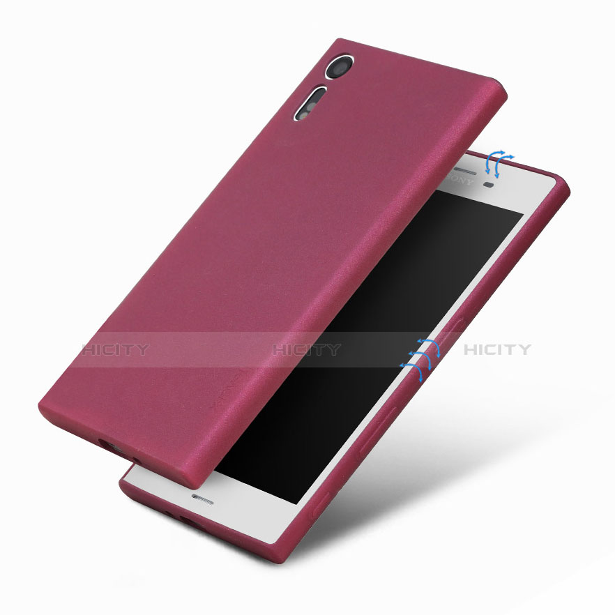 Custodia Silicone Ultra Sottile Morbida per Sony Xperia XZ Rosso