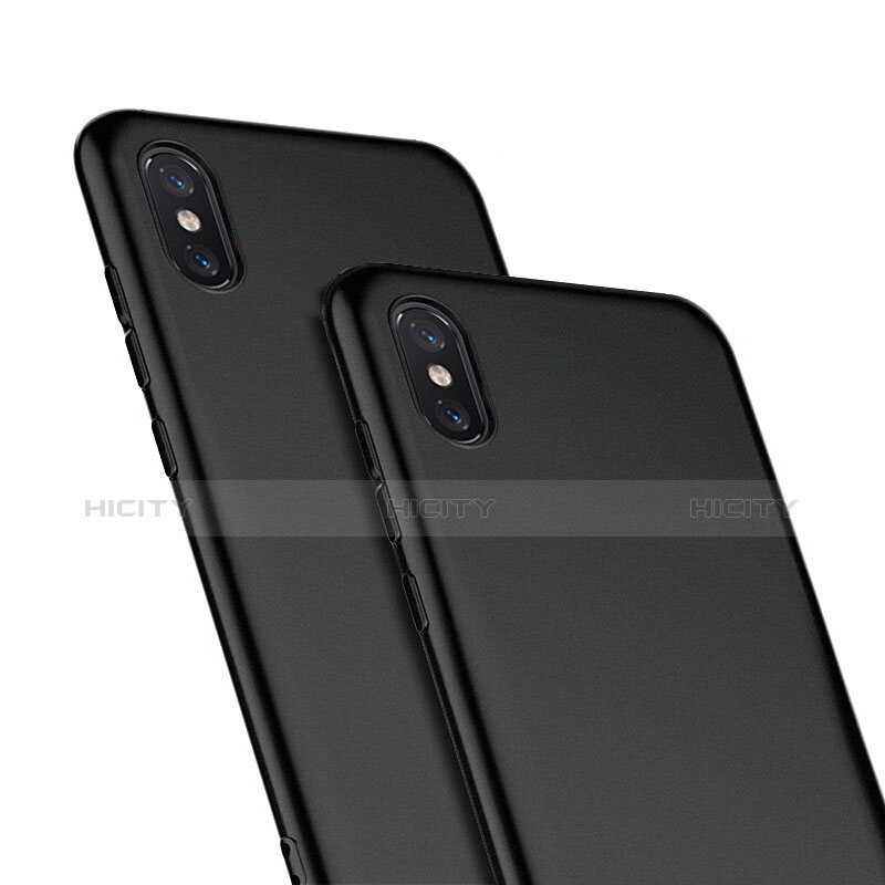 Custodia Silicone Ultra Sottile Morbida per Xiaomi Mi 8 Screen Fingerprint Edition Nero