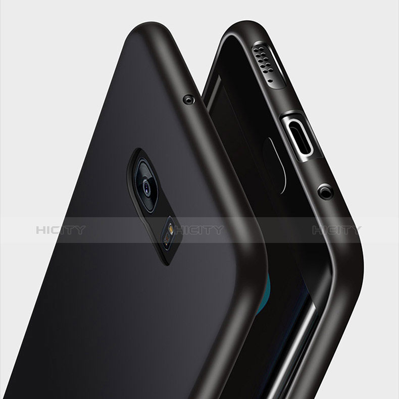 Custodia Silicone Ultra Sottile Morbida R03 per Samsung Galaxy S7 Edge G935F Nero