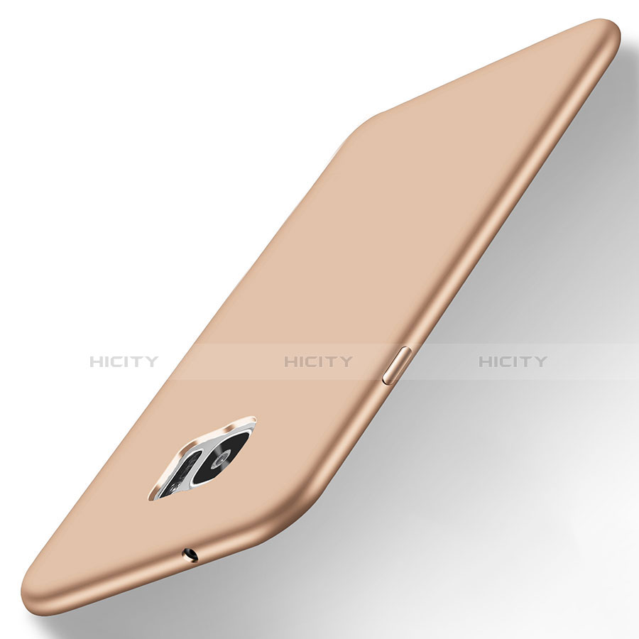 Custodia Silicone Ultra Sottile Morbida R03 per Samsung Galaxy S7 Edge G935F Oro
