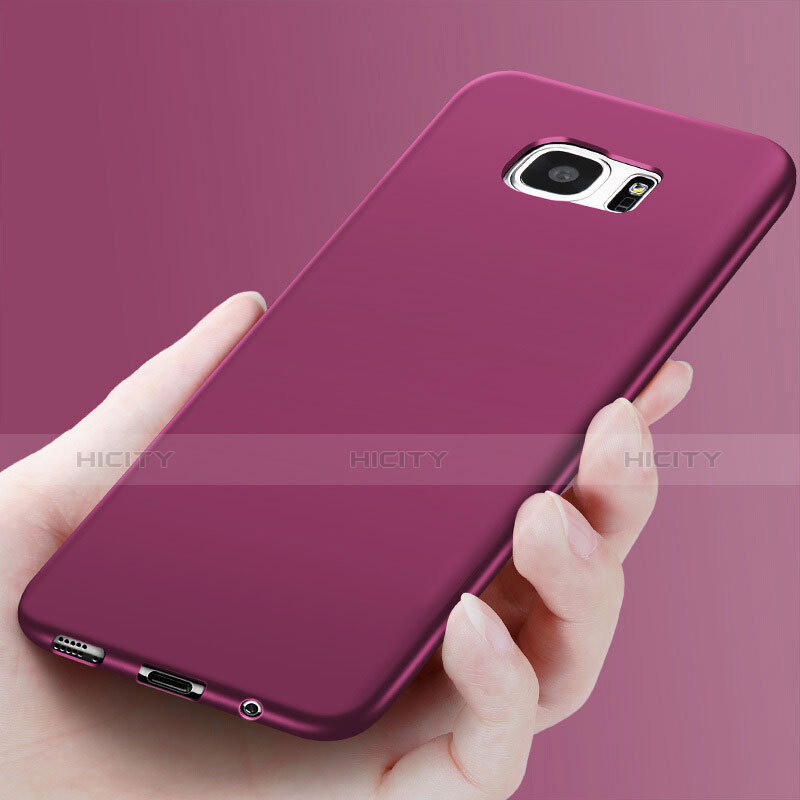 Custodia Silicone Ultra Sottile Morbida R06 per Samsung Galaxy S7 Edge G935F Viola