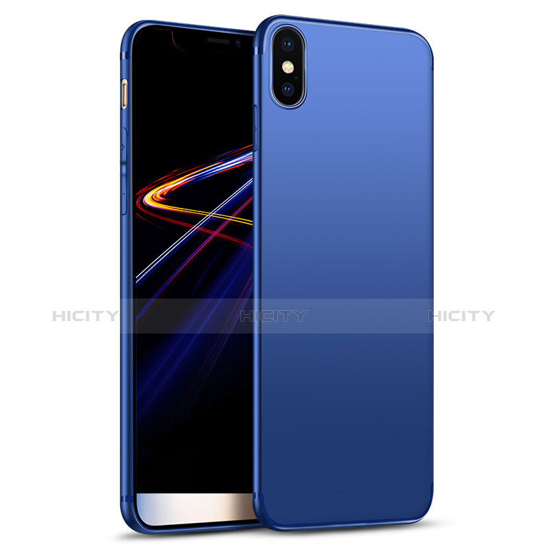 Custodia Silicone Ultra Sottile Morbida S02 per Apple iPhone X Blu