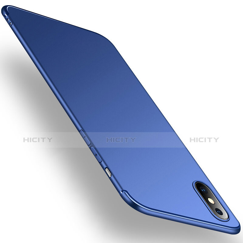 Custodia Silicone Ultra Sottile Morbida S02 per Apple iPhone X Blu