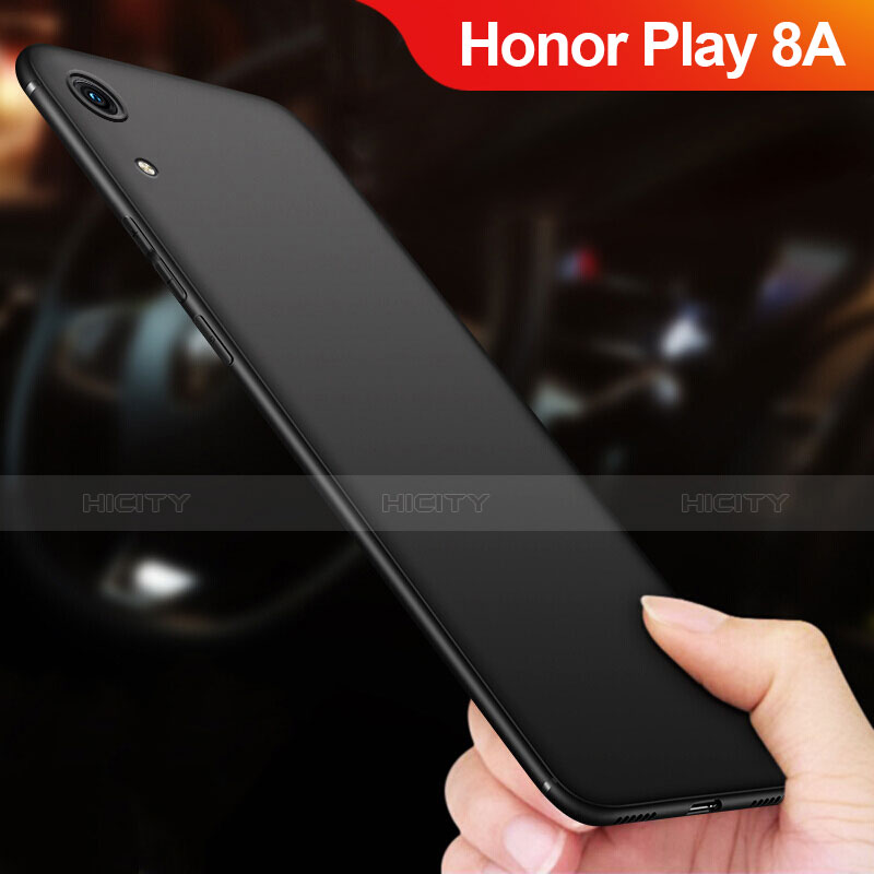 Custodia Silicone Ultra Sottile Morbida S02 per Huawei Honor Play 8A Nero