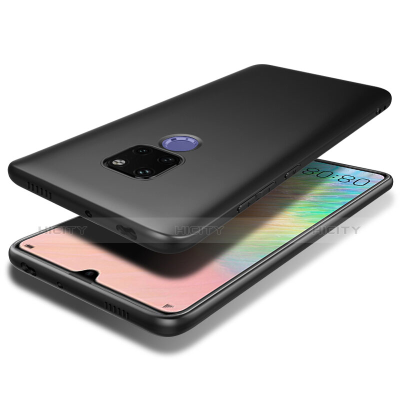 Custodia Silicone Ultra Sottile Morbida S02 per Huawei Mate 20 X Nero