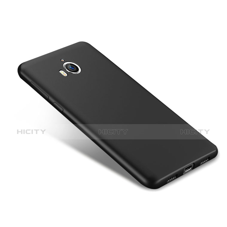 Custodia Silicone Ultra Sottile Morbida S02 per Huawei Y5 (2017) Nero