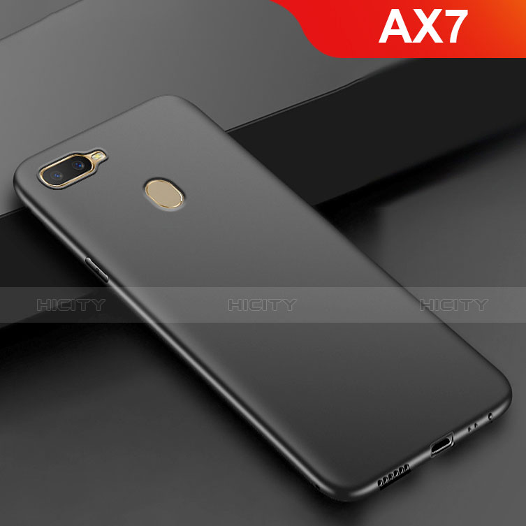 Custodia Silicone Ultra Sottile Morbida S02 per Oppo AX7 Nero