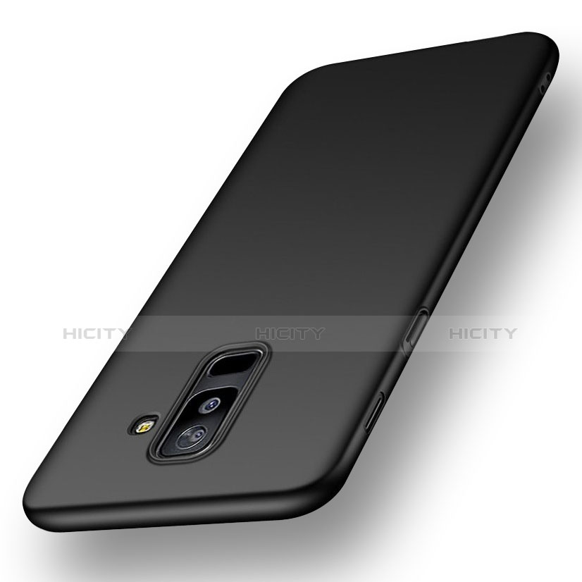 Custodia Silicone Ultra Sottile Morbida S02 per Samsung Galaxy A6 Plus (2018) Nero