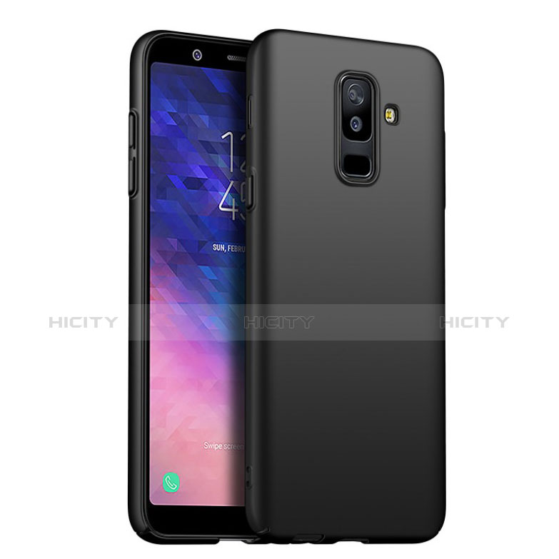 Custodia Silicone Ultra Sottile Morbida S02 per Samsung Galaxy A6 Plus (2018) Nero