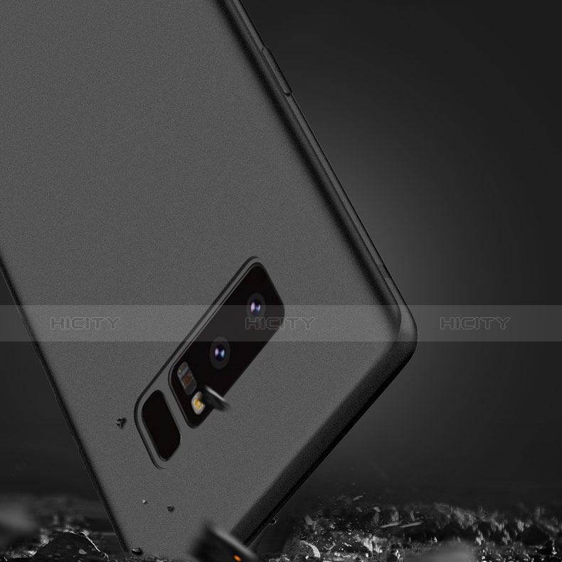 Custodia Silicone Ultra Sottile Morbida S02 per Samsung Galaxy Note 8 Duos N950F Nero