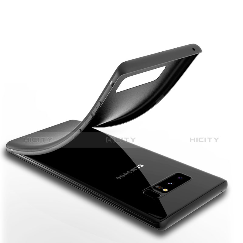 Custodia Silicone Ultra Sottile Morbida S02 per Samsung Galaxy Note 8 Nero